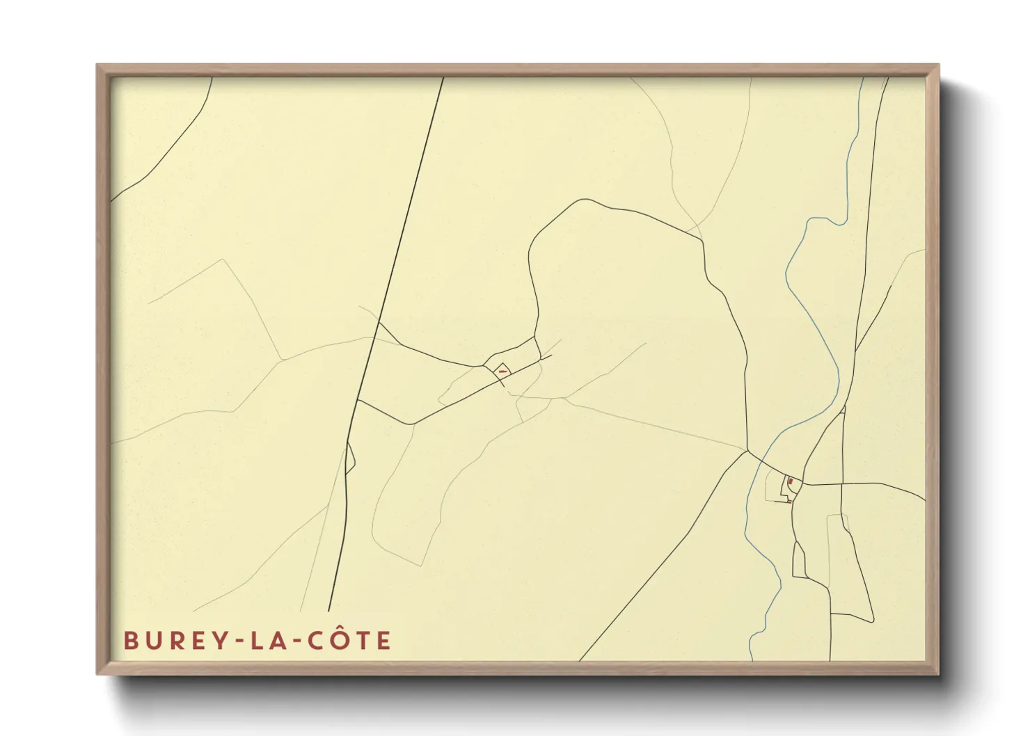 Une affiche de carte sur Burey-la-Côte