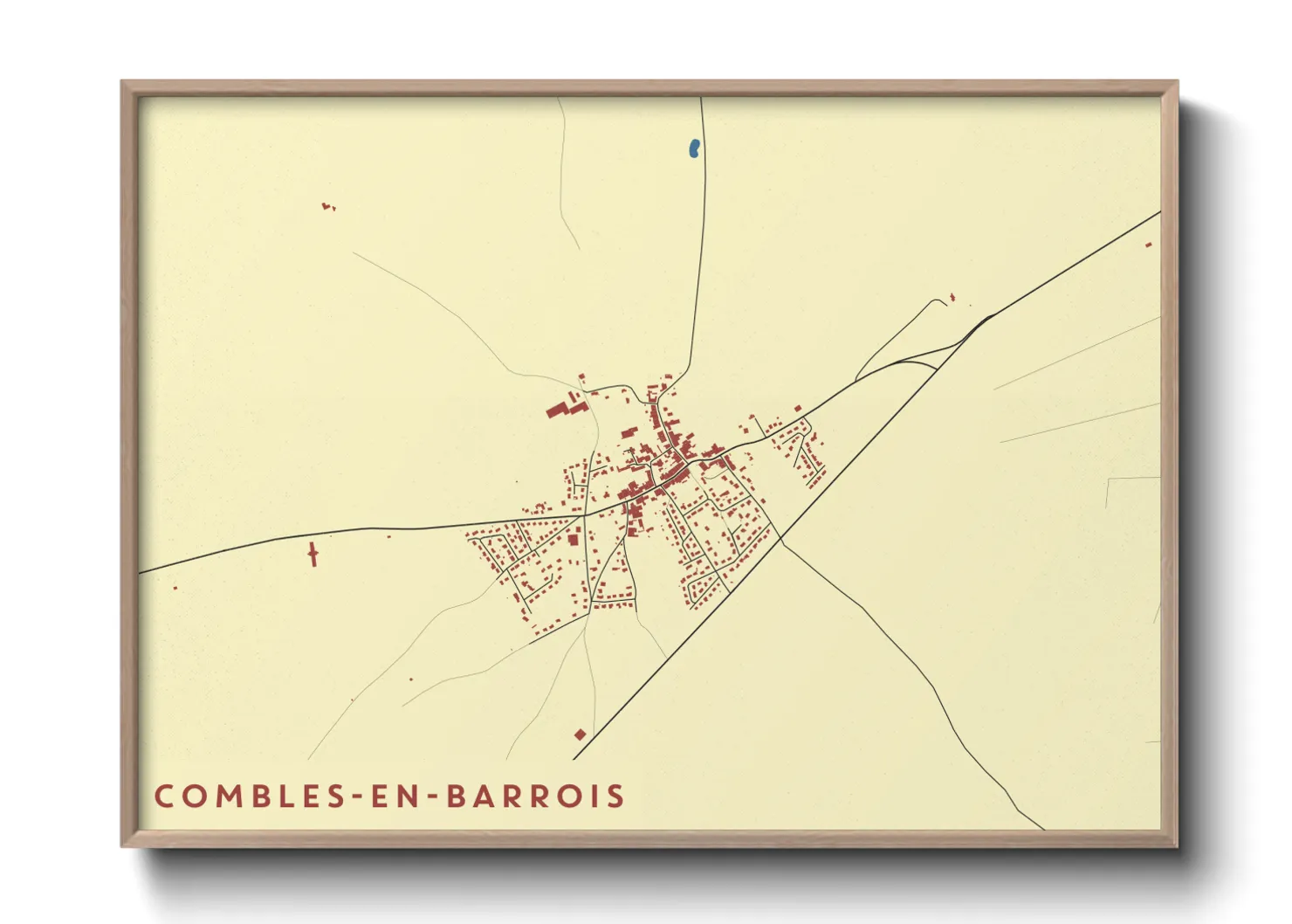 Une affiche de carte sur Combles-en-Barrois