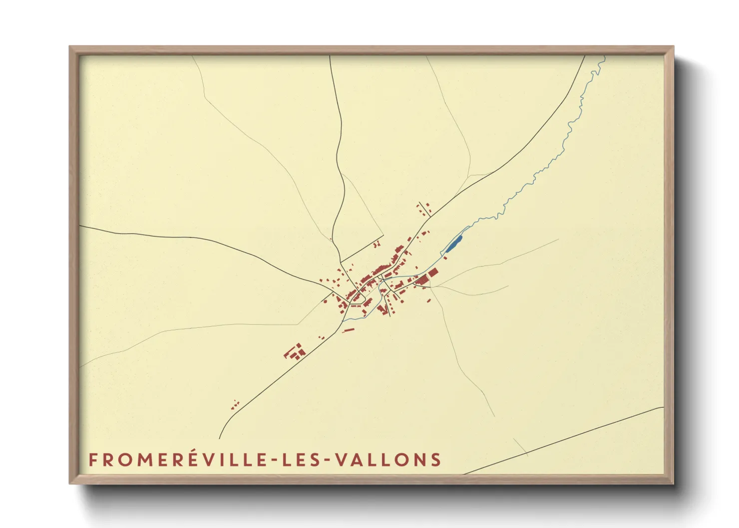 Une affiche de carte sur Fromeréville-les-Vallons