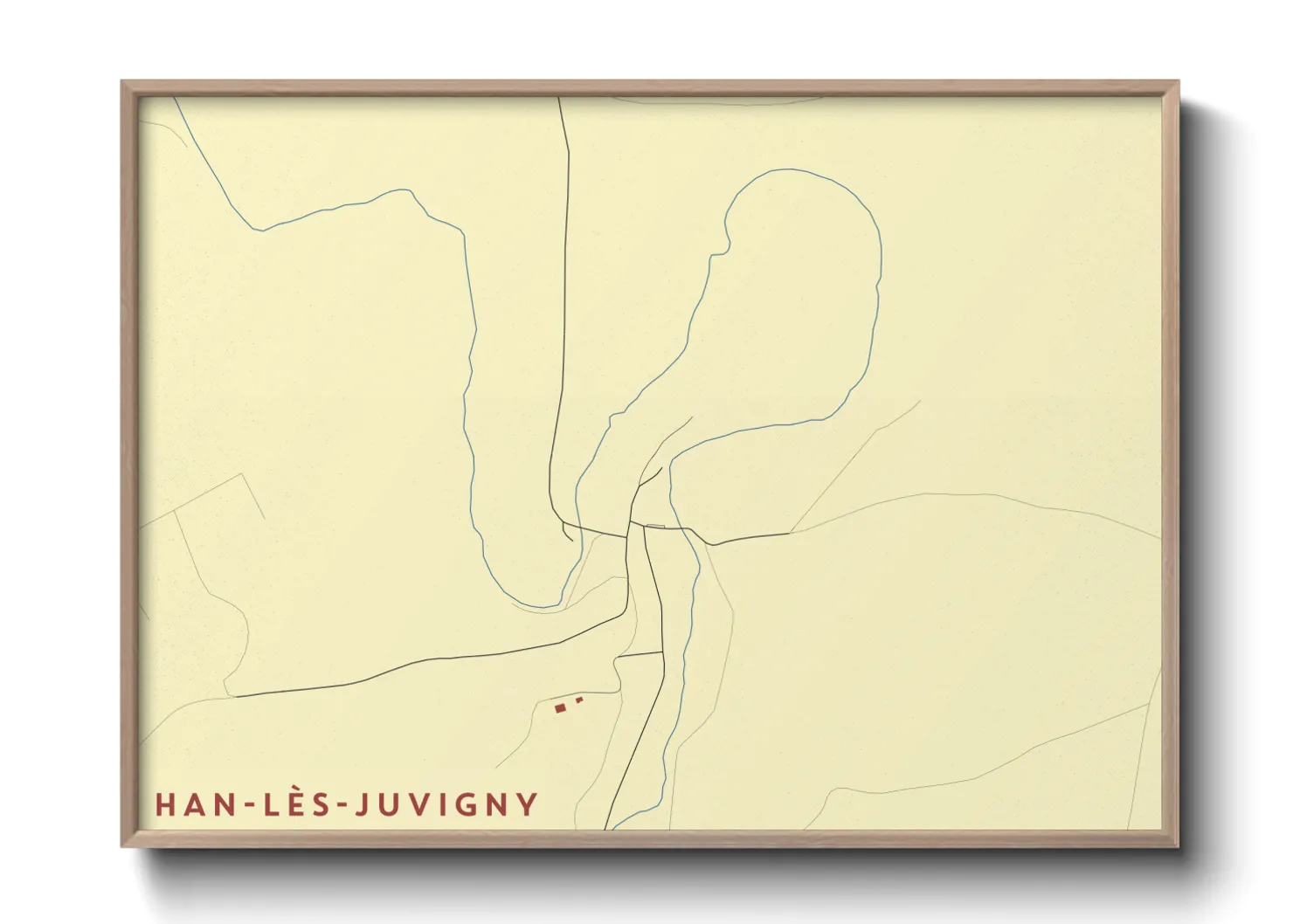 Une affiche de carte sur Han-lès-Juvigny