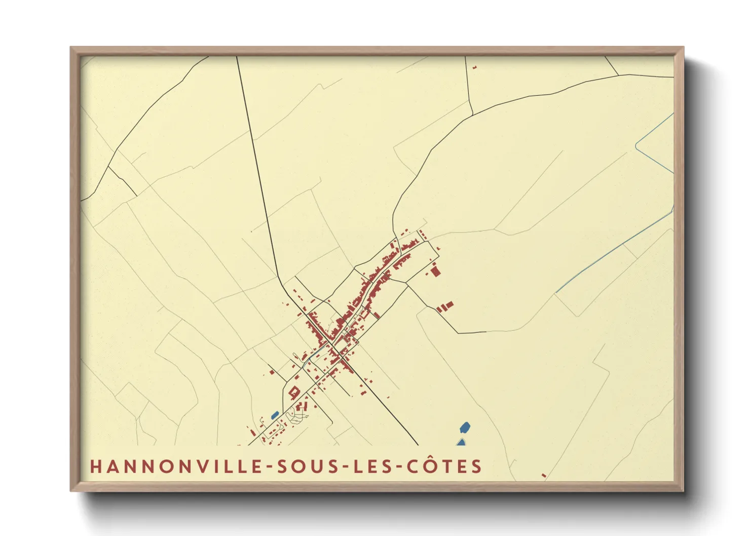 Une affiche de carte sur Hannonville-sous-les-Côtes