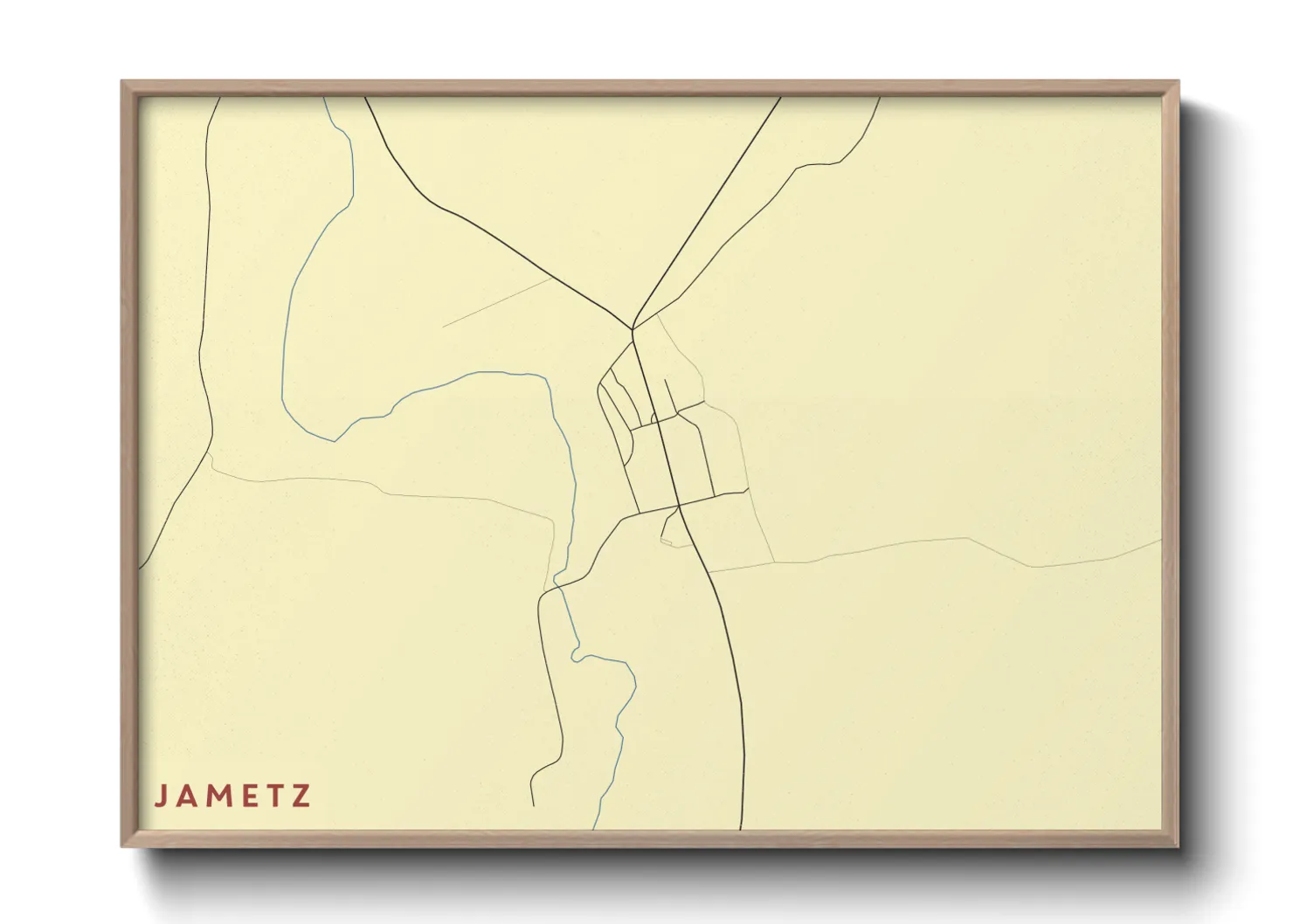 Une affiche de carte sur Jametz