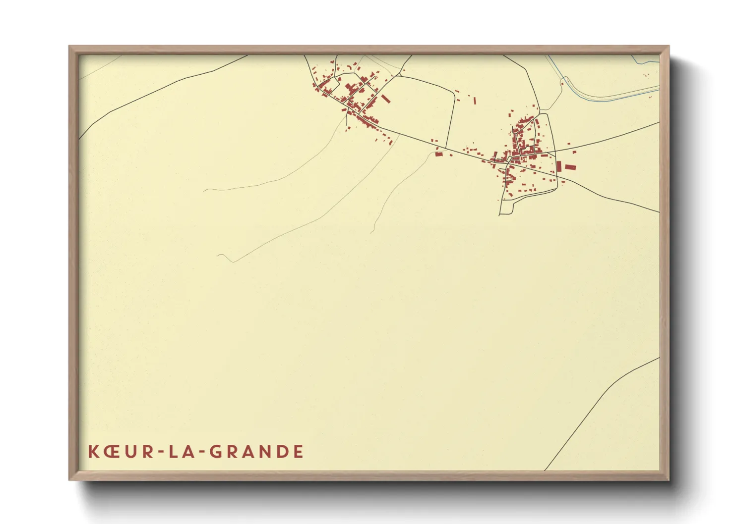 Une affiche de carte sur Kœur-la-Grande