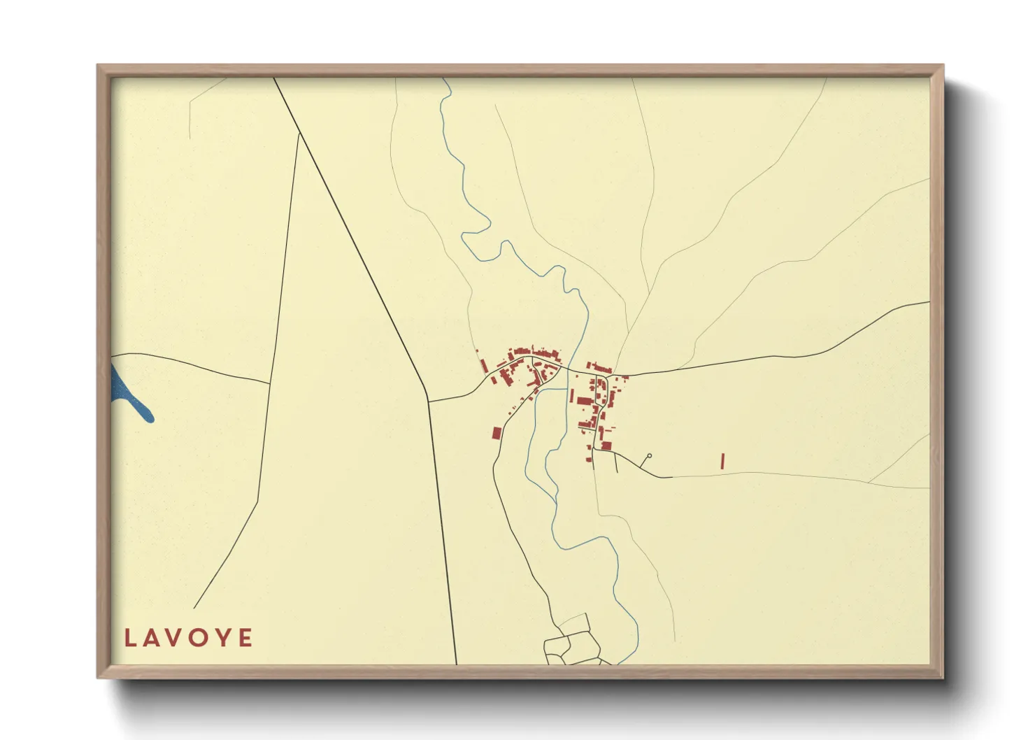 Une affiche de carte sur Lavoye