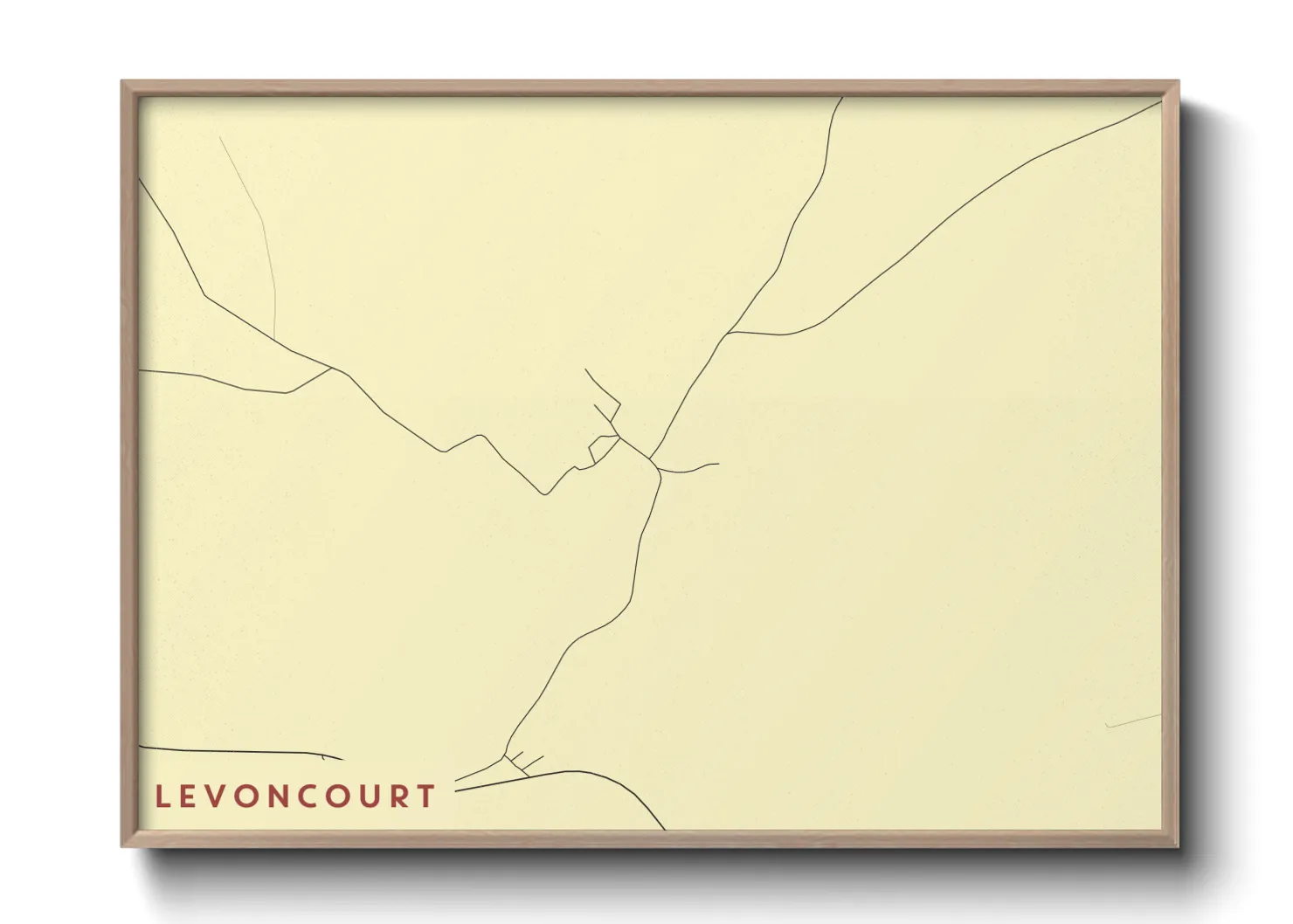 Une affiche de carte sur Levoncourt
