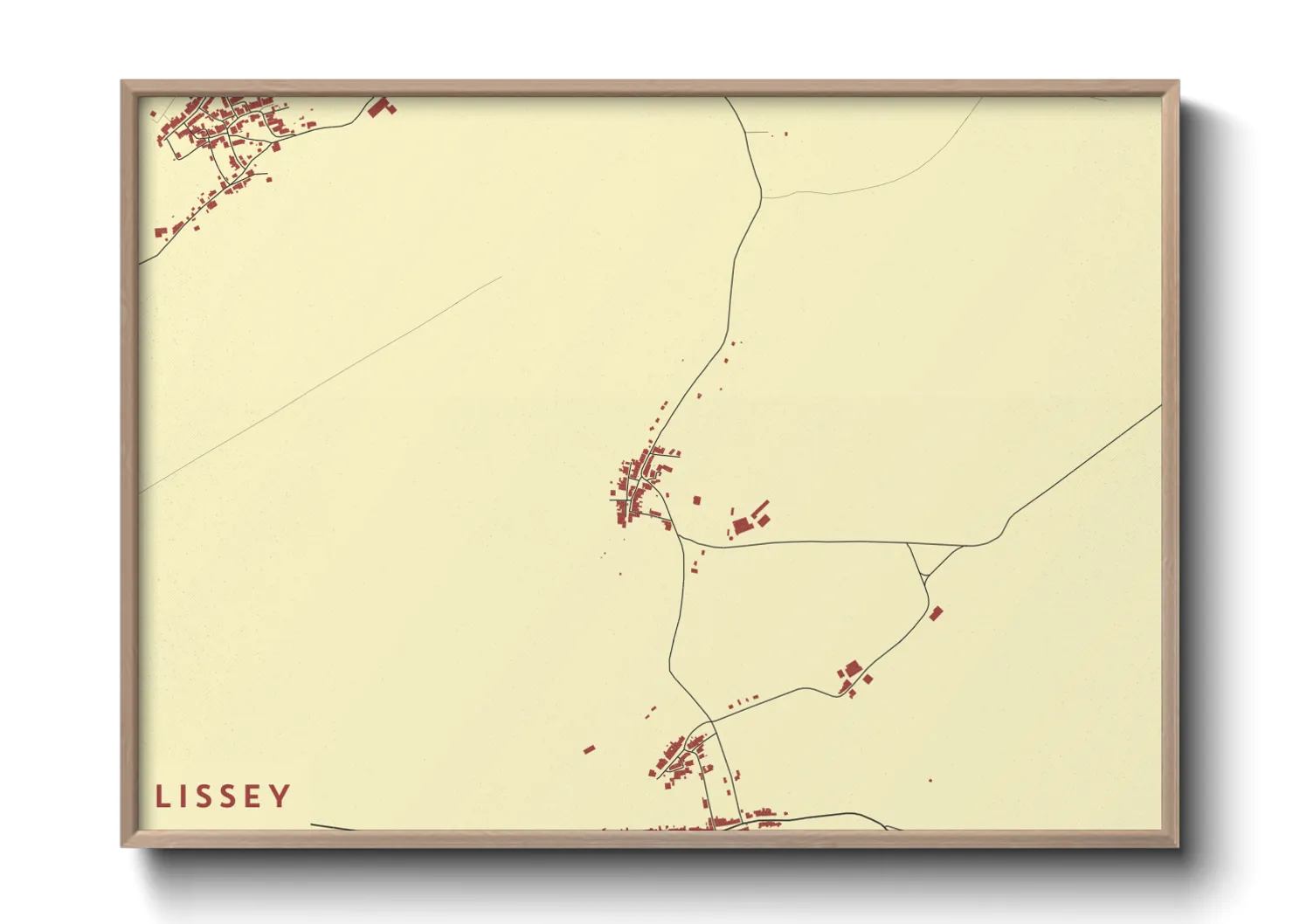 Une affiche de carte sur Lissey