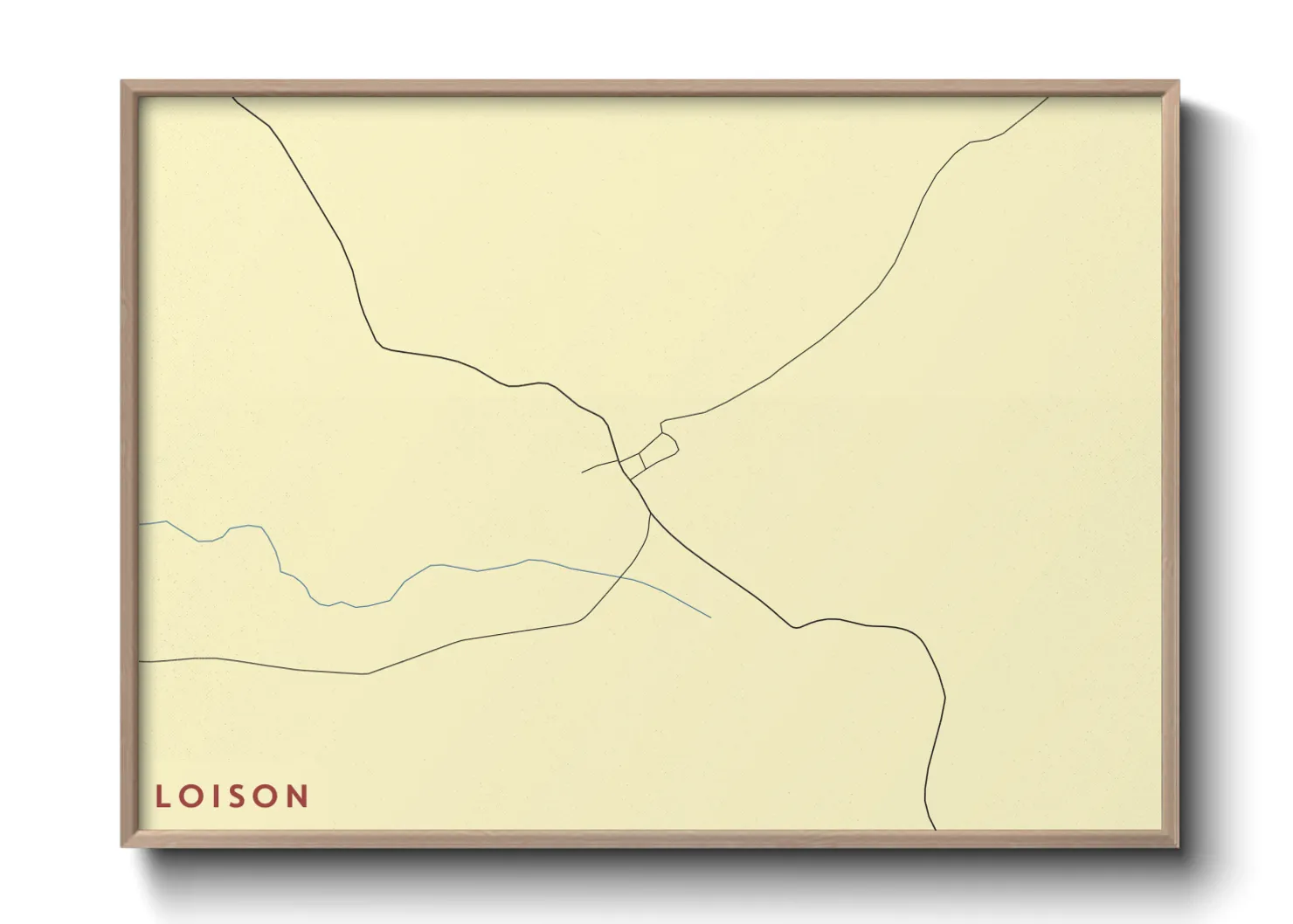 Une affiche de carte sur Loison