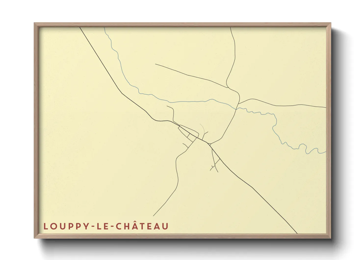 Une affiche de carte sur Louppy-le-Château