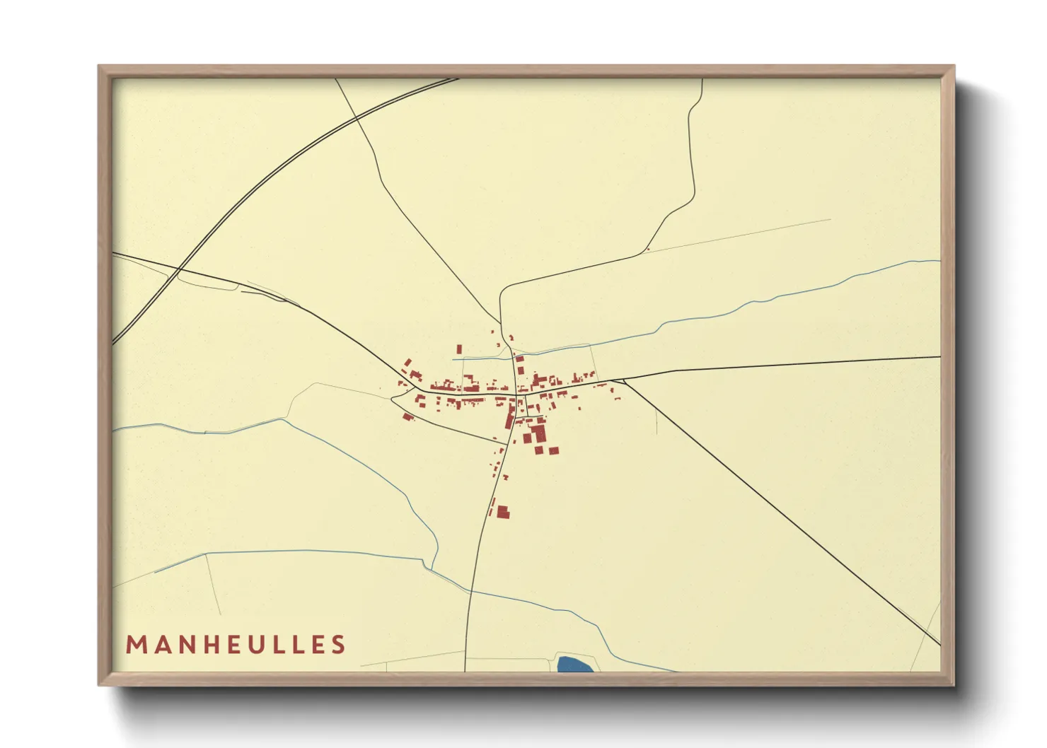 Une affiche de carte sur Manheulles