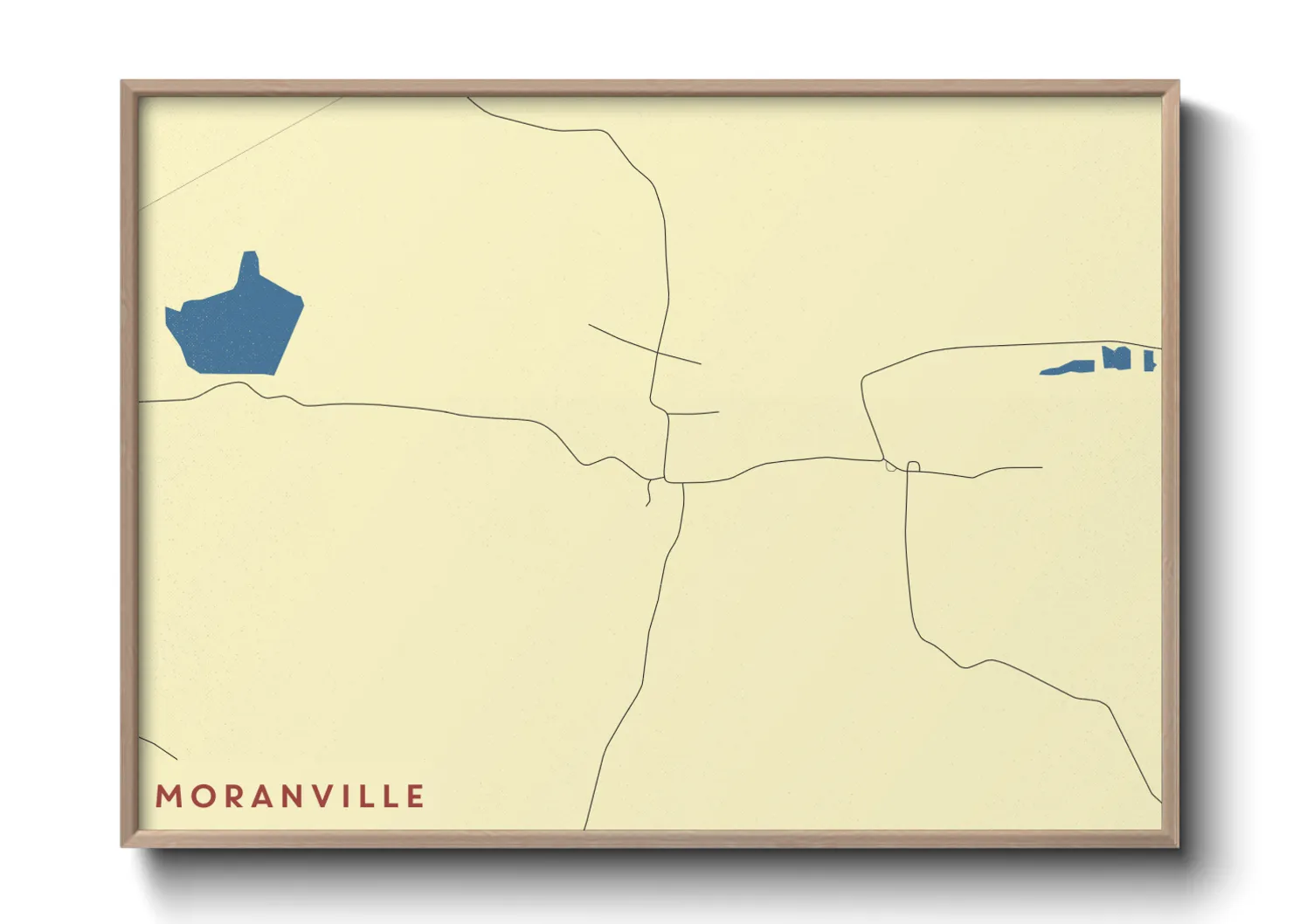 Une affiche de carte sur Moranville