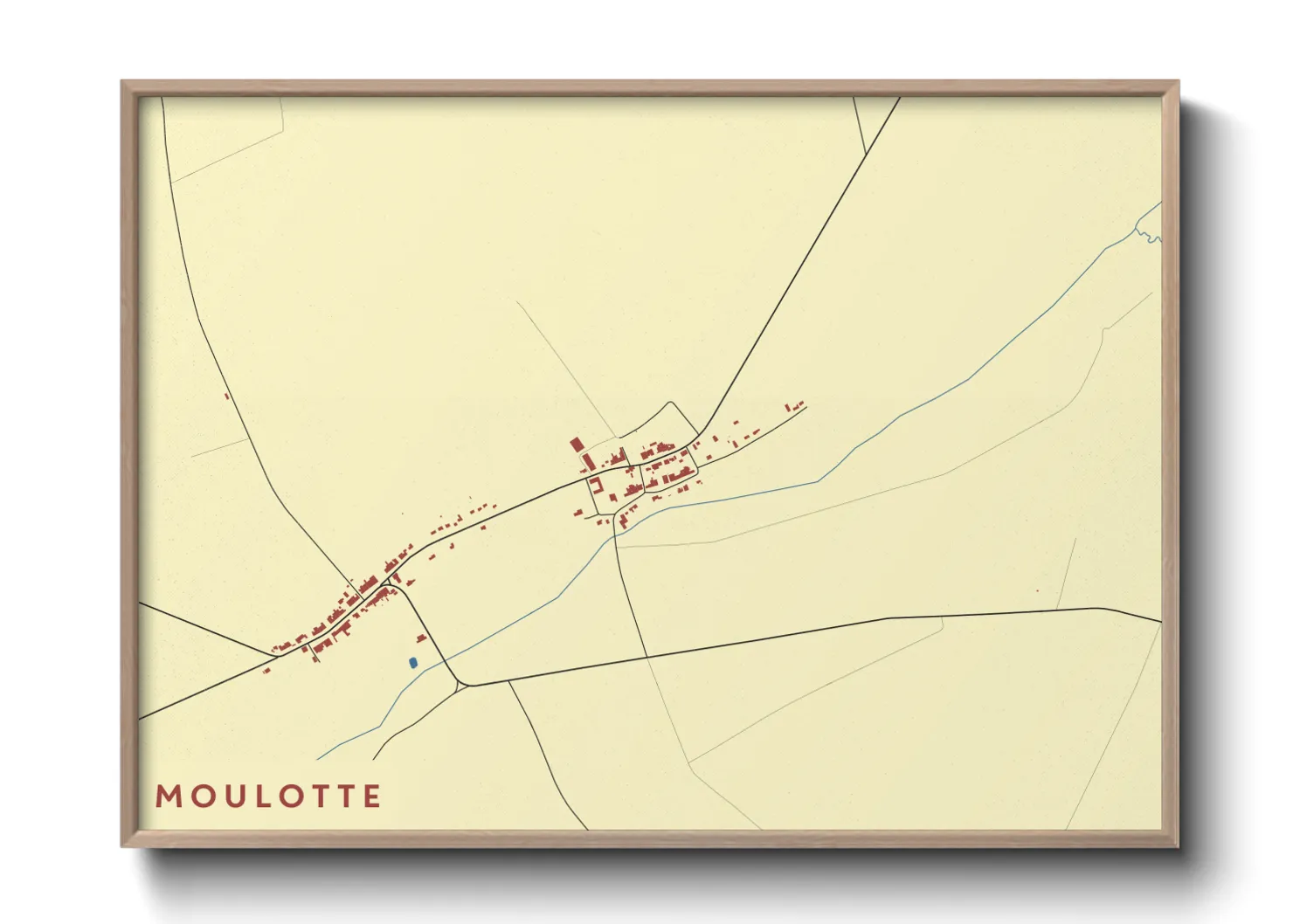 Une affiche de carte sur Moulotte
