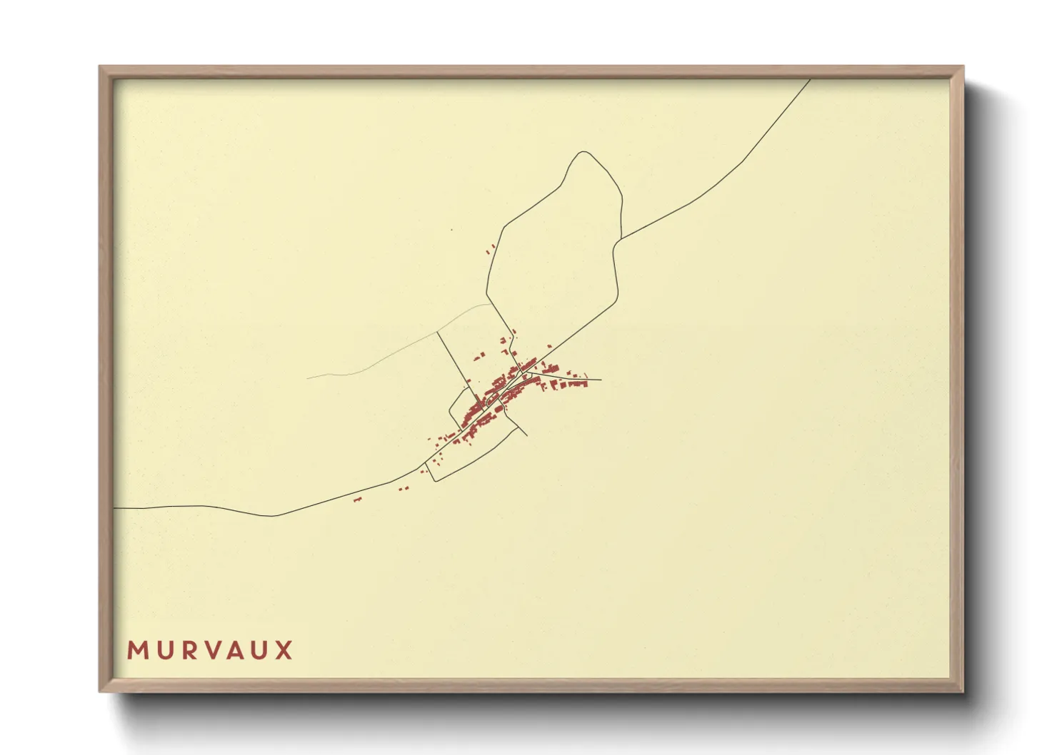 Une affiche de carte sur Murvaux