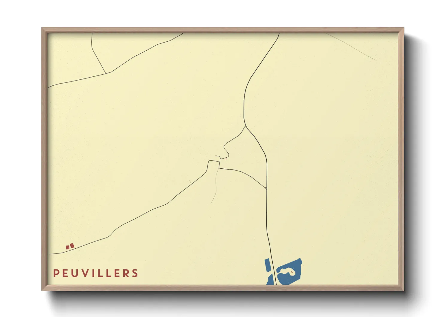 Une affiche de carte sur Peuvillers