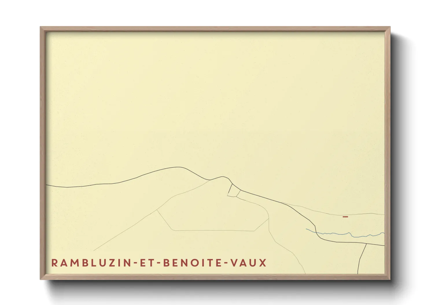 Une affiche de carte sur Rambluzin-et-Benoite-Vaux