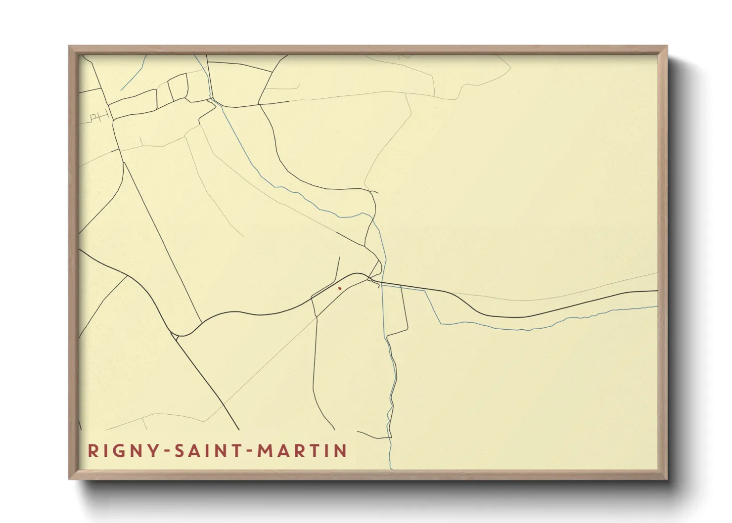 Une affiche de carte sur Rigny-Saint-Martin