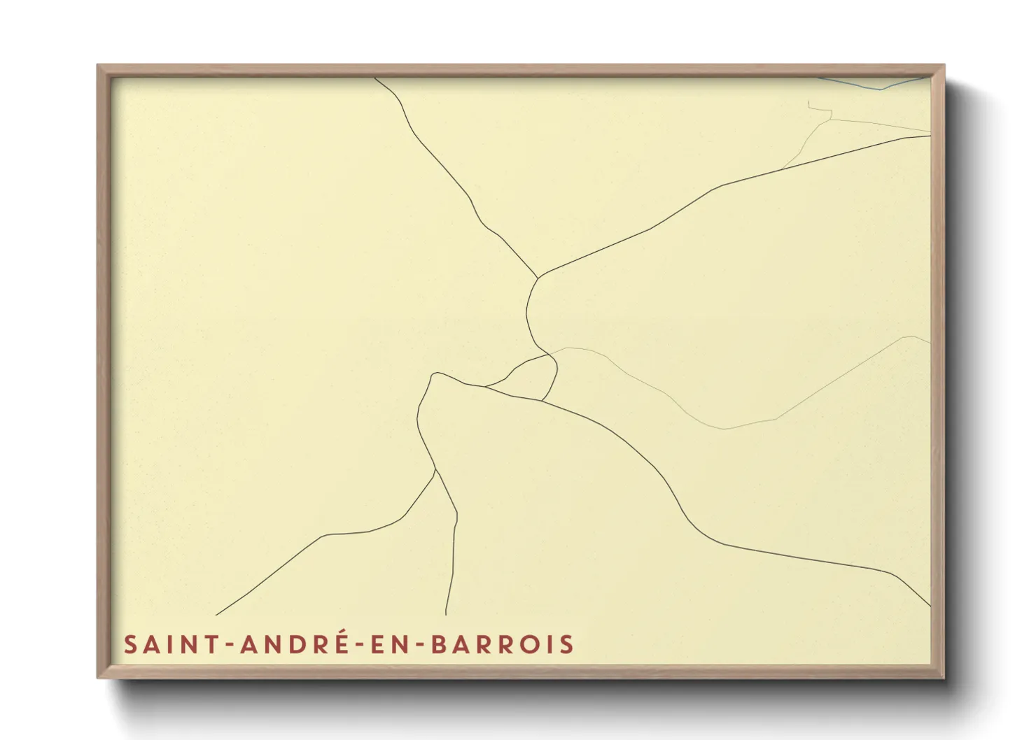 Une affiche de carte sur Saint-André-en-Barrois