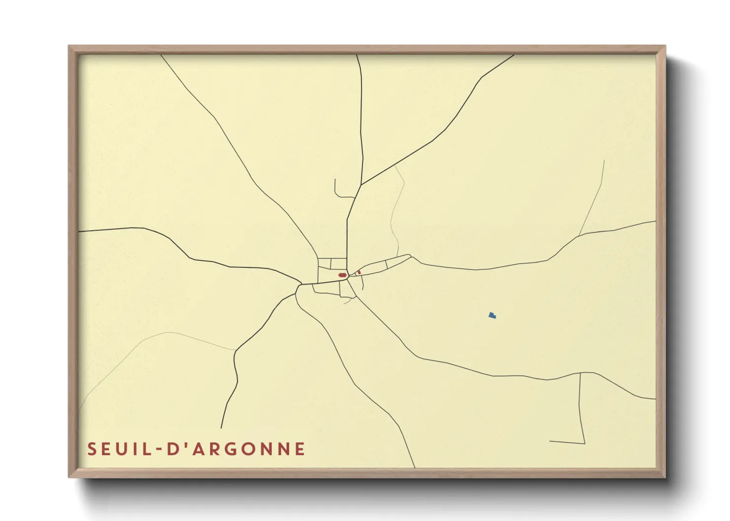 Une affiche de carte sur Seuil-d'Argonne