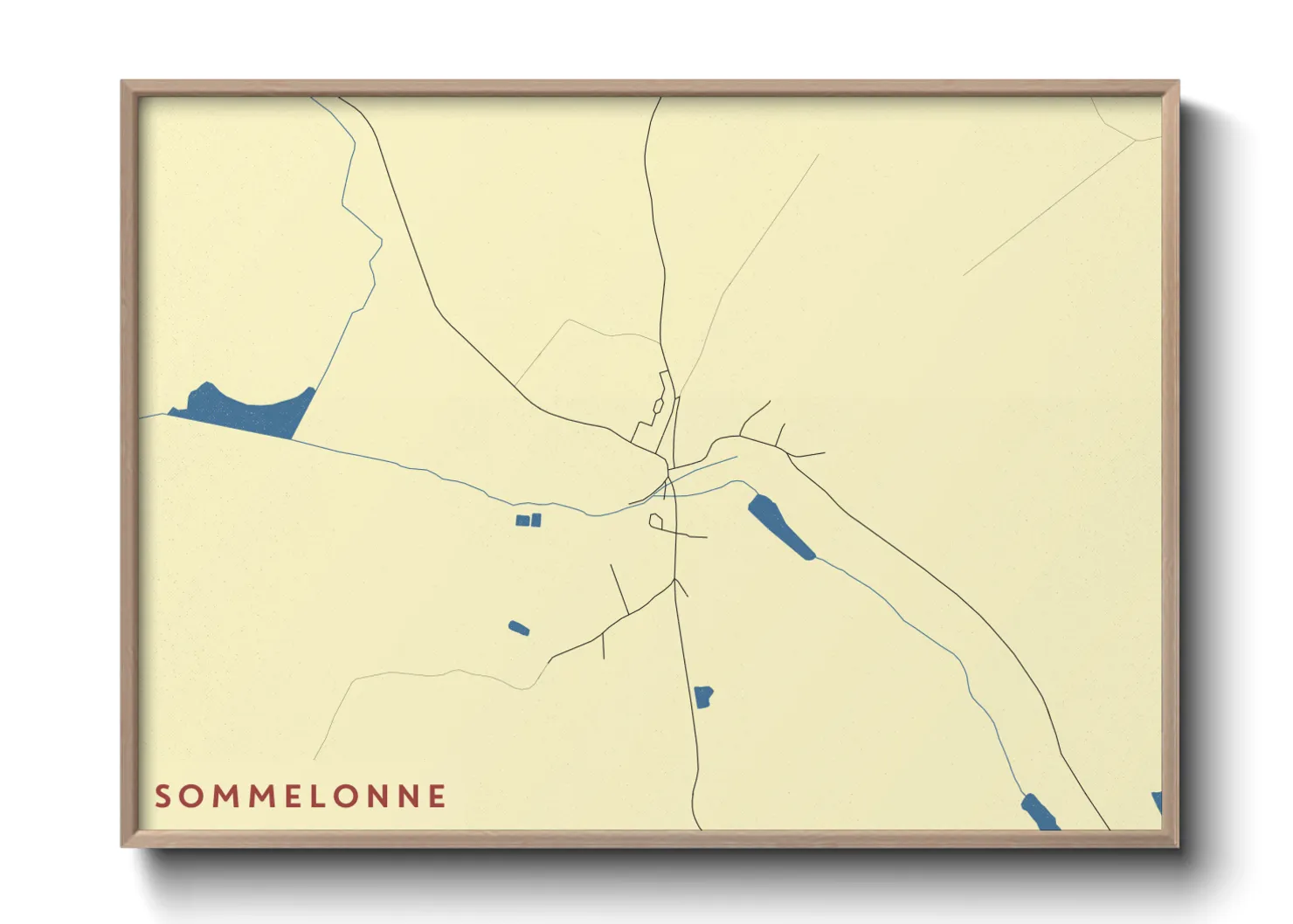 Une affiche de carte sur Sommelonne