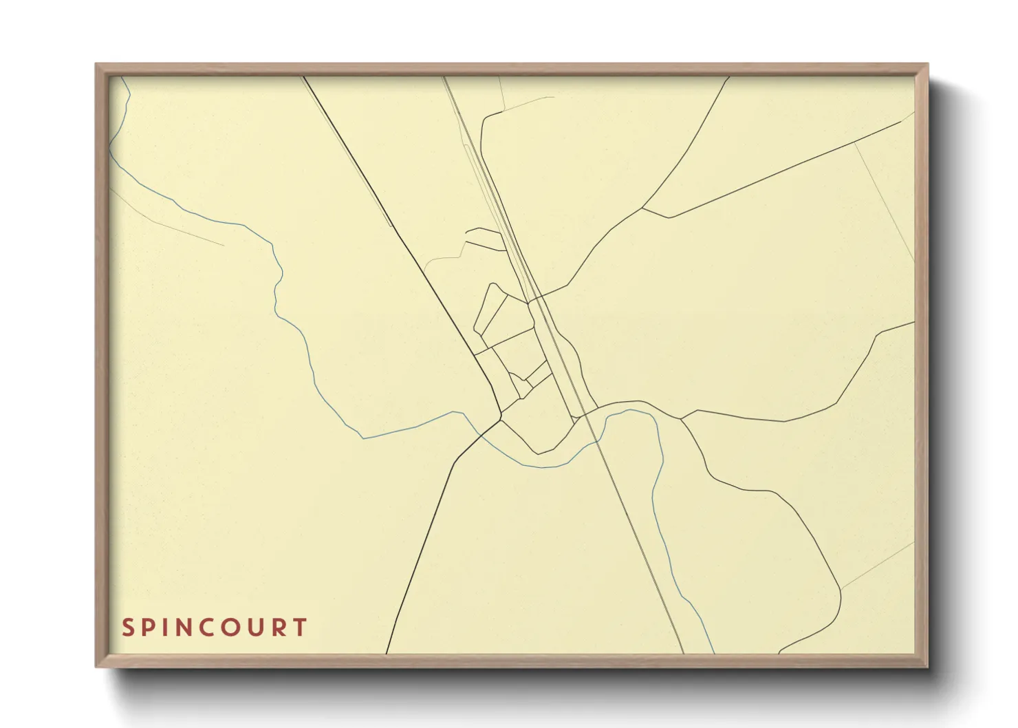 Une affiche de carte sur Spincourt