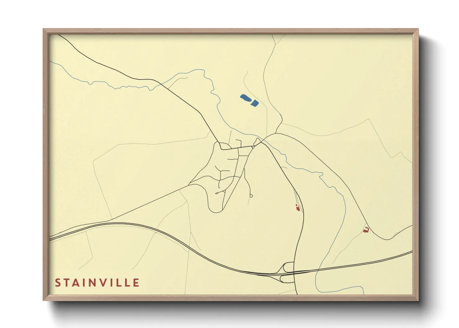 Une affiche de carte sur Stainville