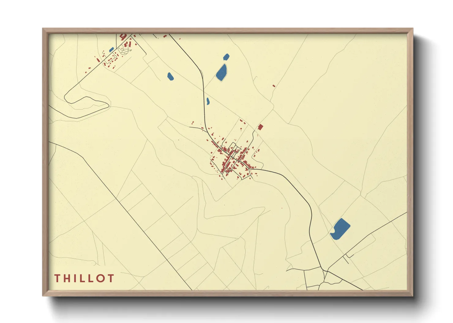 Une affiche de carte sur Thillot