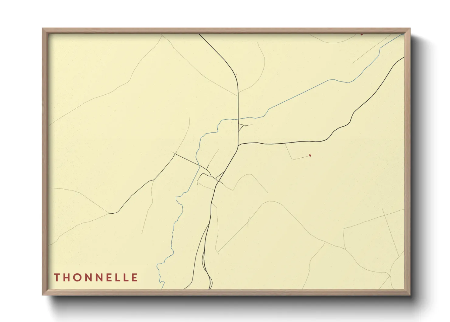 Une affiche de carte sur Thonnelle