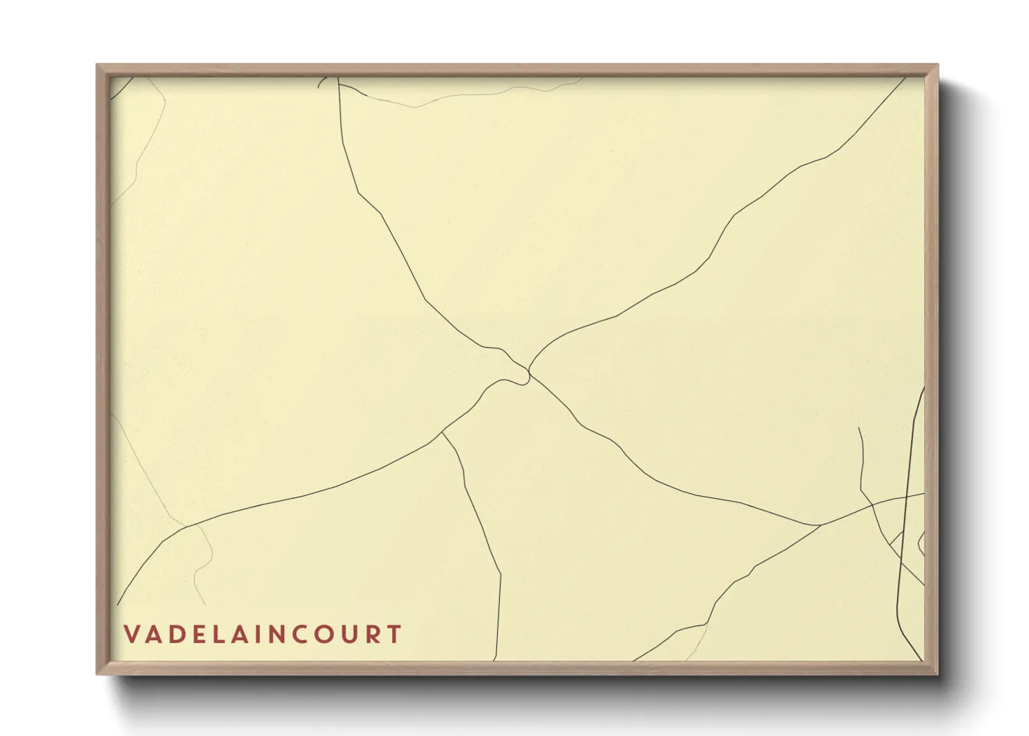 Une affiche de carte sur Vadelaincourt