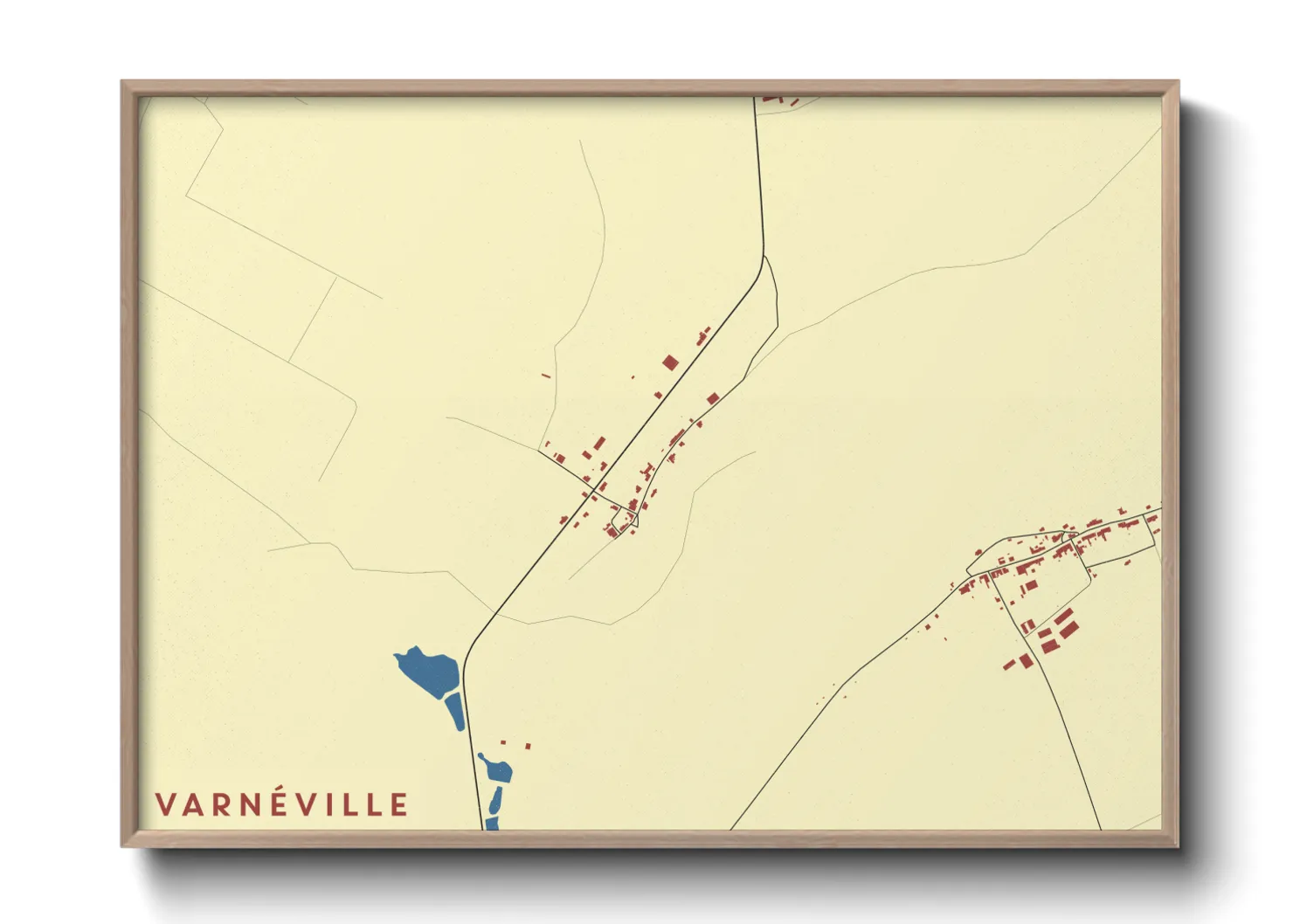 Une affiche de carte sur Varnéville