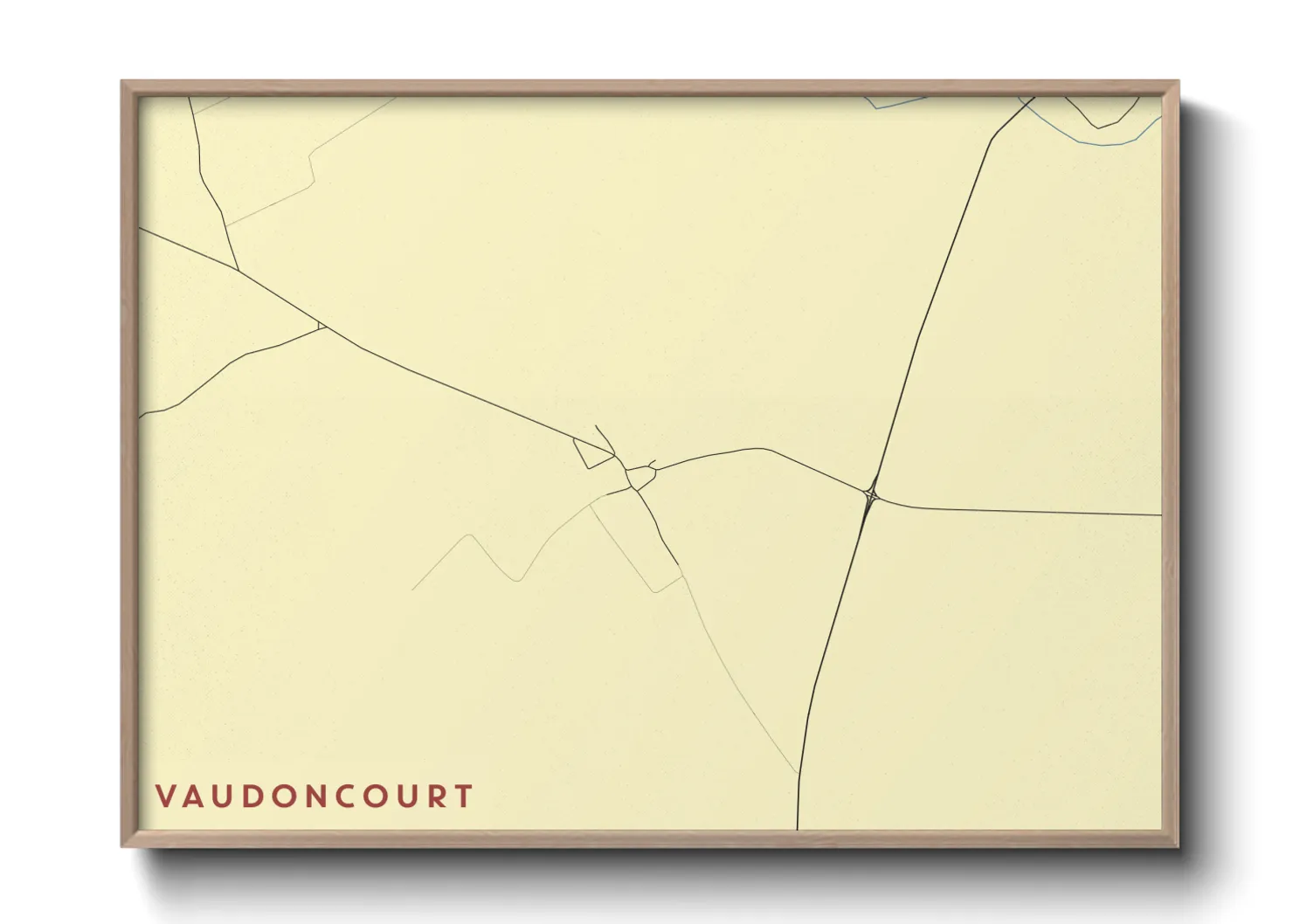 Une affiche de carte sur Vaudoncourt