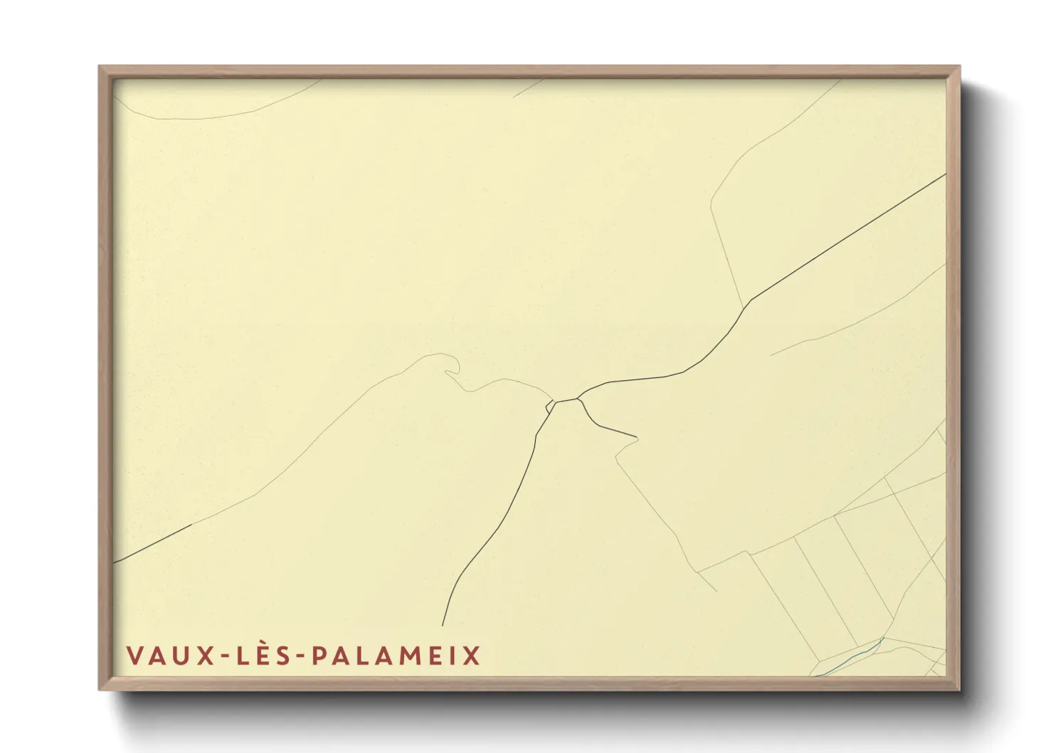 Une affiche de carte sur Vaux-lès-Palameix