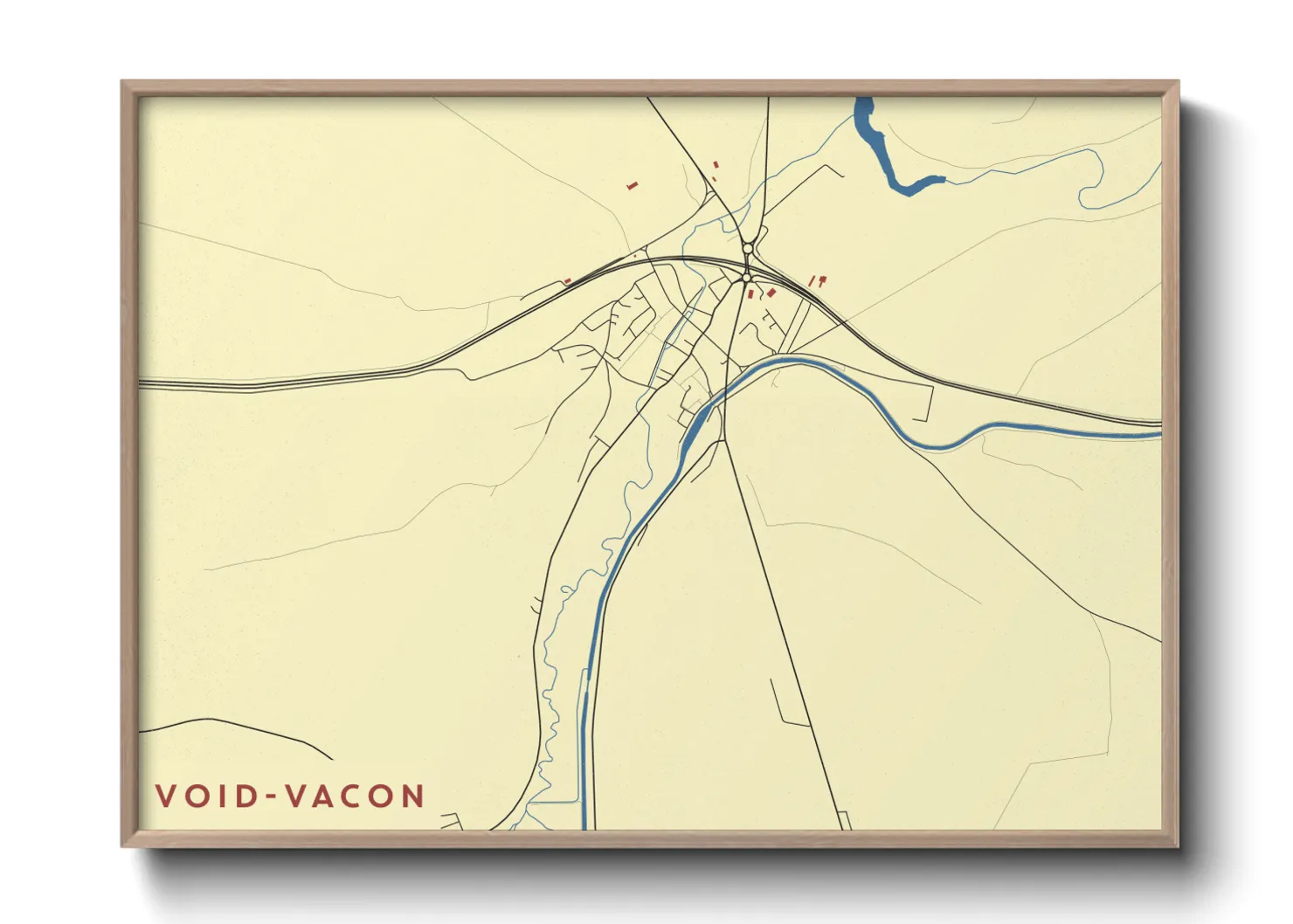 Une affiche de carte sur Void-Vacon