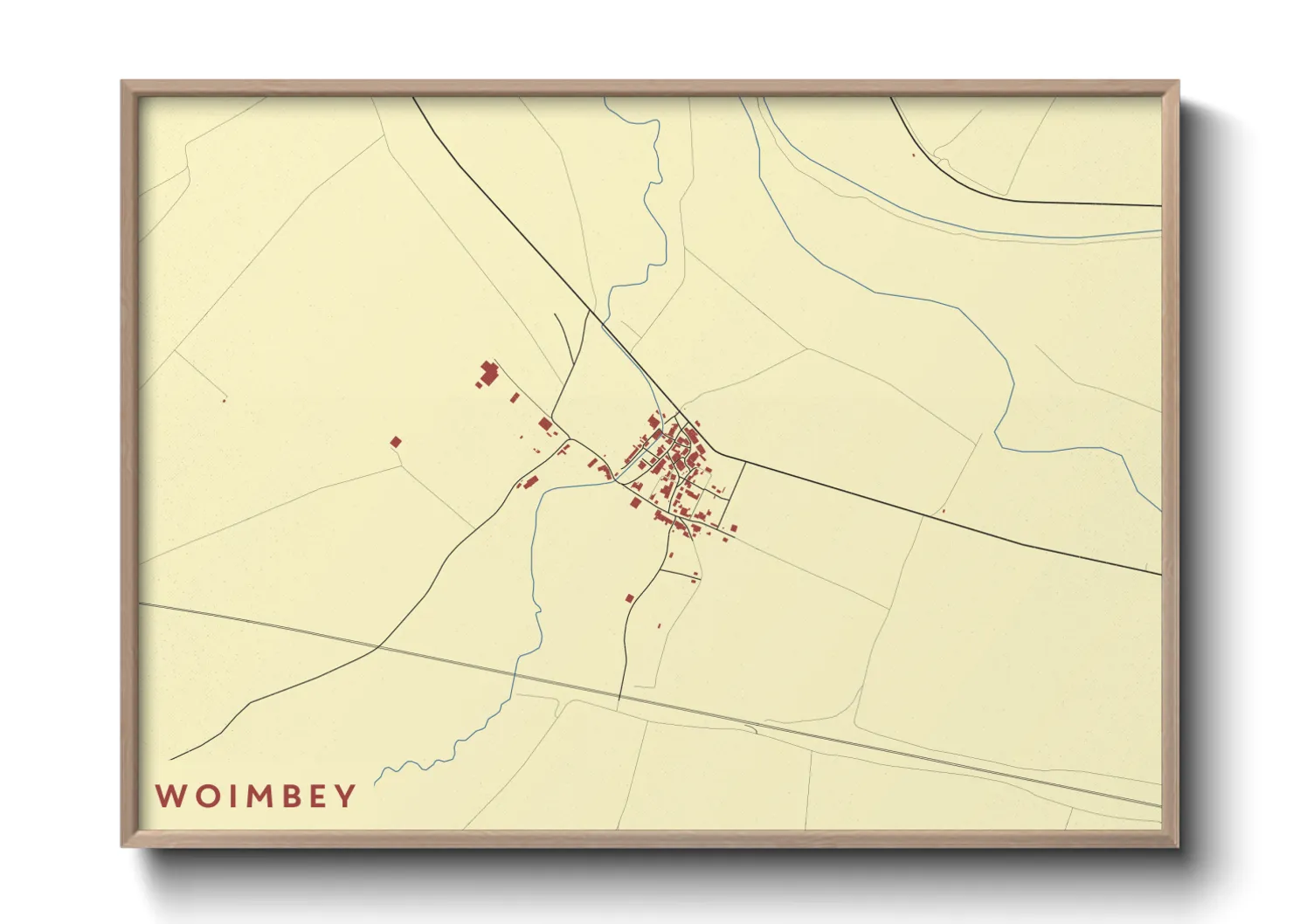 Une affiche de carte sur Woimbey