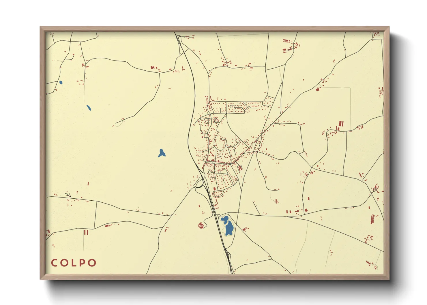 Une affiche de carte sur Colpo