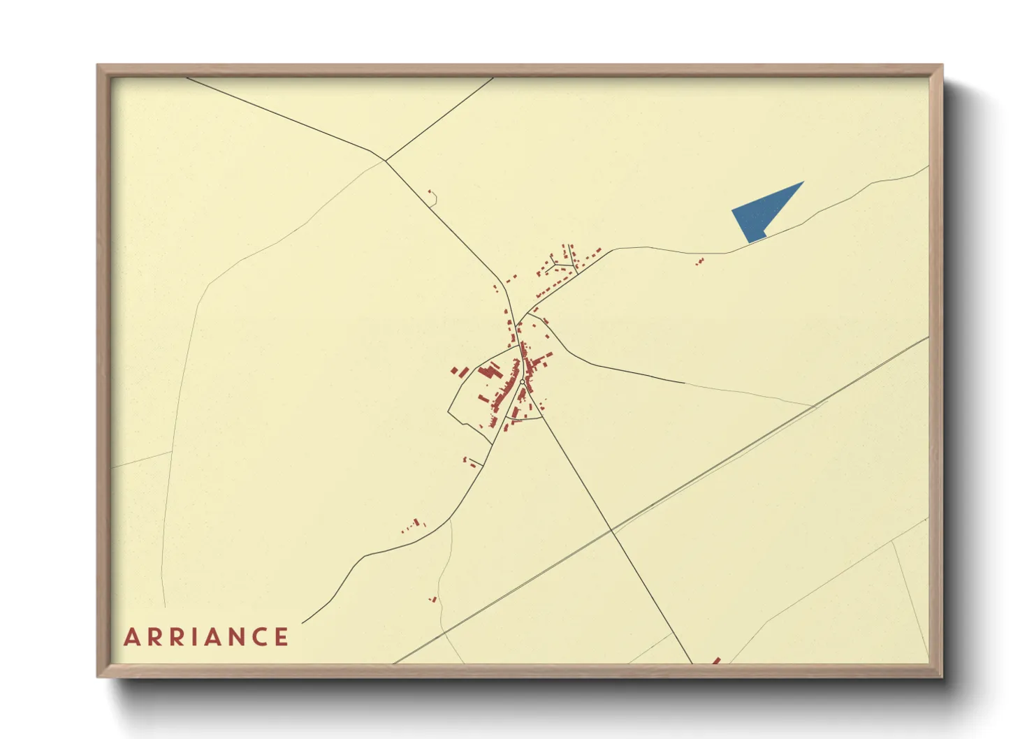 Une affiche de carte sur Arriance