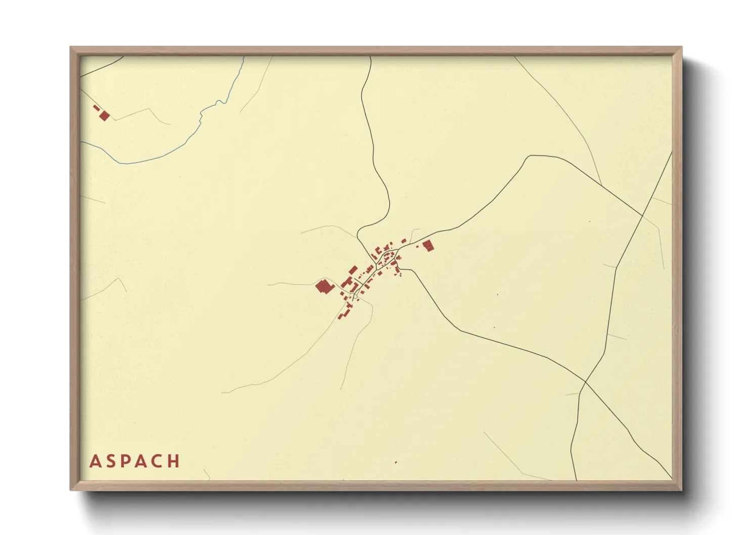 Une affiche de carte sur Aspach