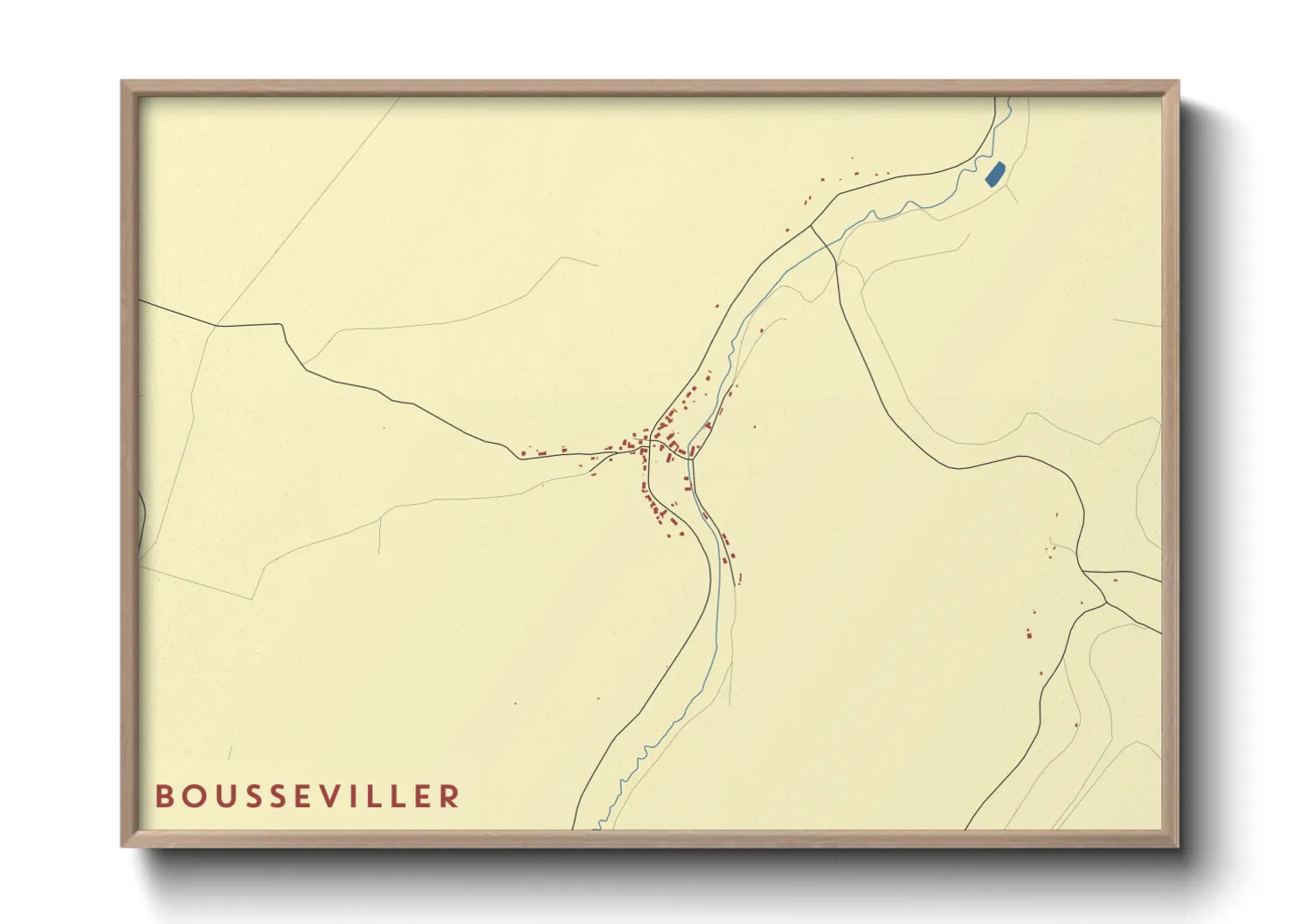 Une affiche de carte sur Bousseviller