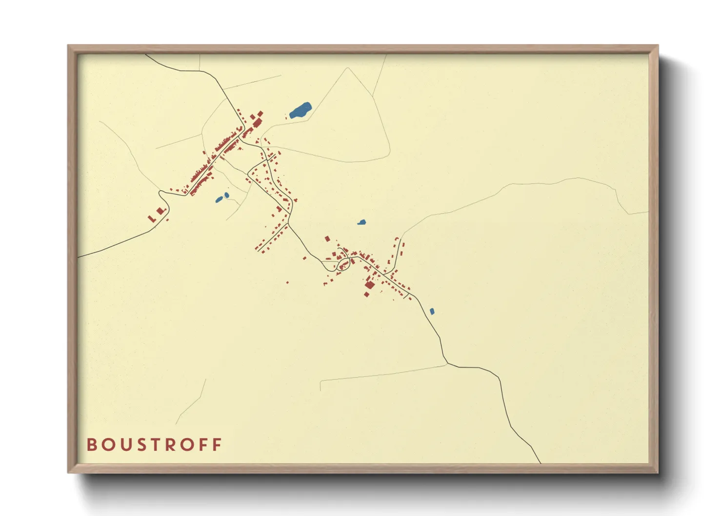 Une affiche de carte sur Boustroff
