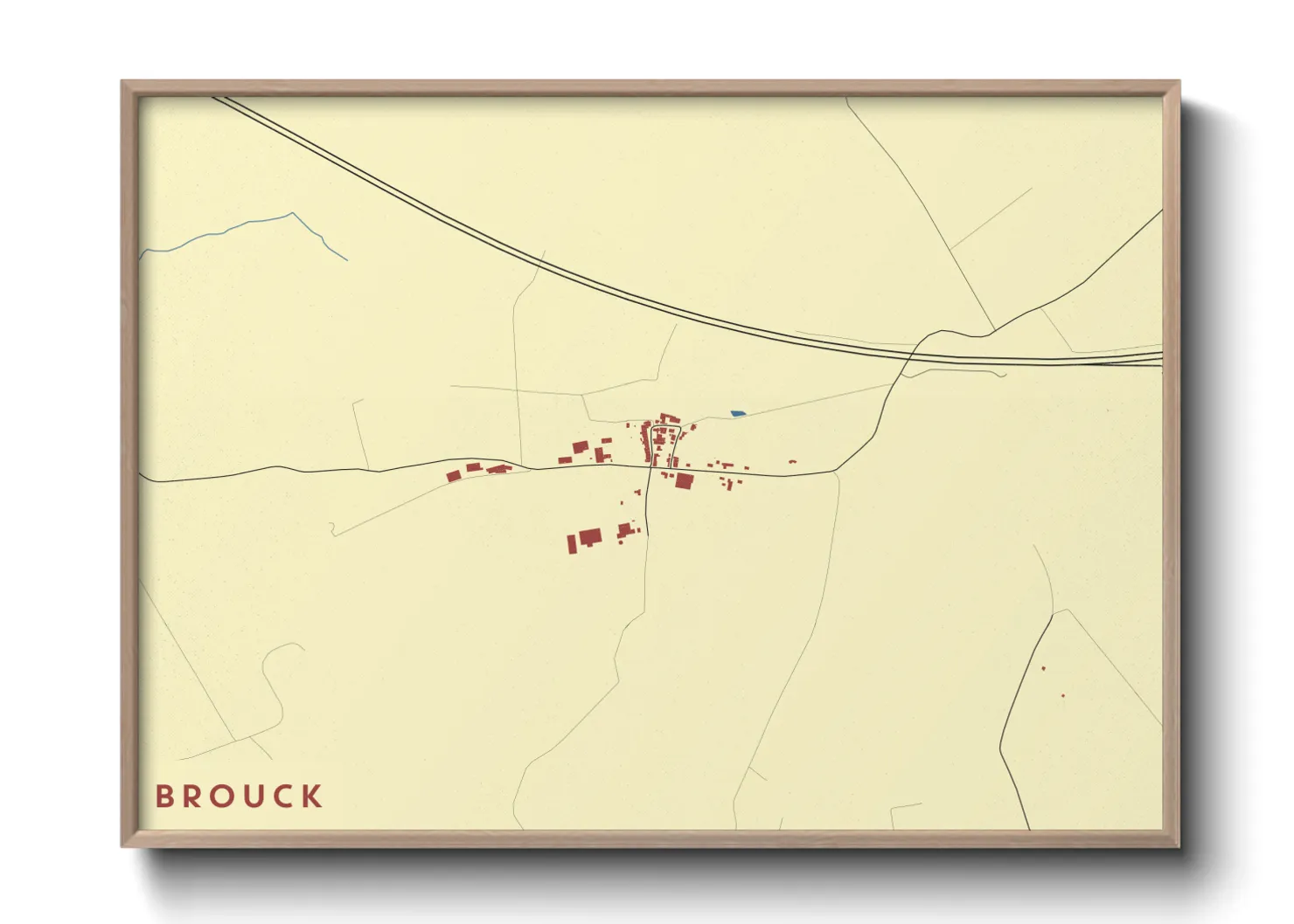 Une affiche de carte sur Brouck