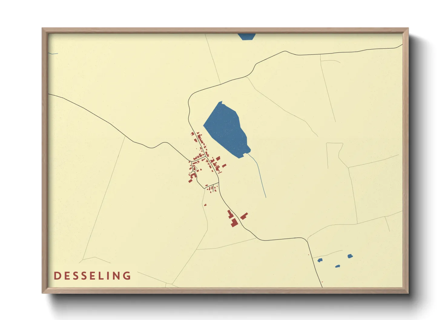 Une affiche de carte sur Desseling