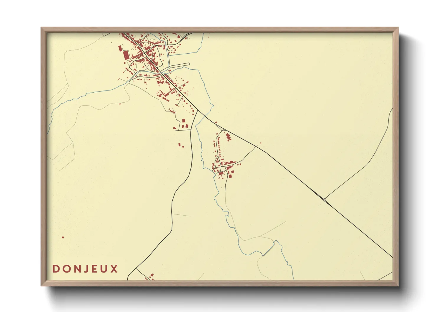 Une affiche de carte sur Donjeux