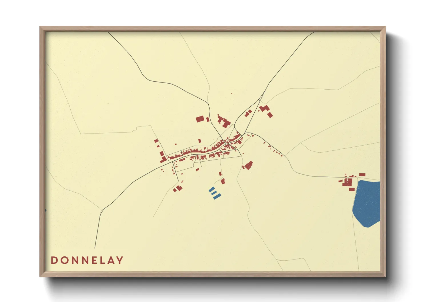 Une affiche de carte sur Donnelay
