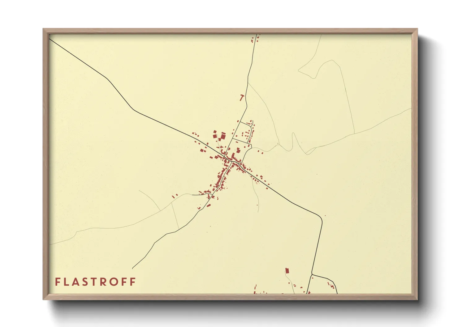 Une affiche de carte sur Flastroff