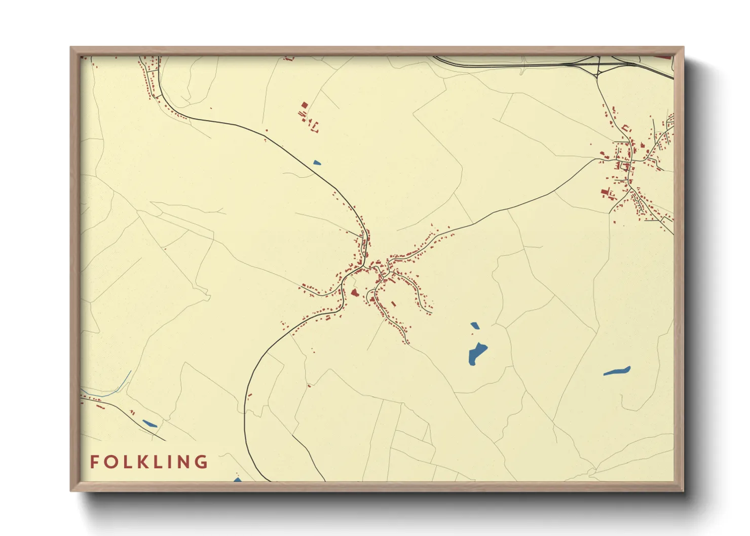 Une affiche de carte sur Folkling