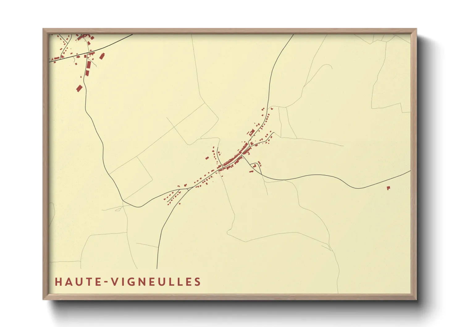 Une affiche de carte sur Haute-Vigneulles