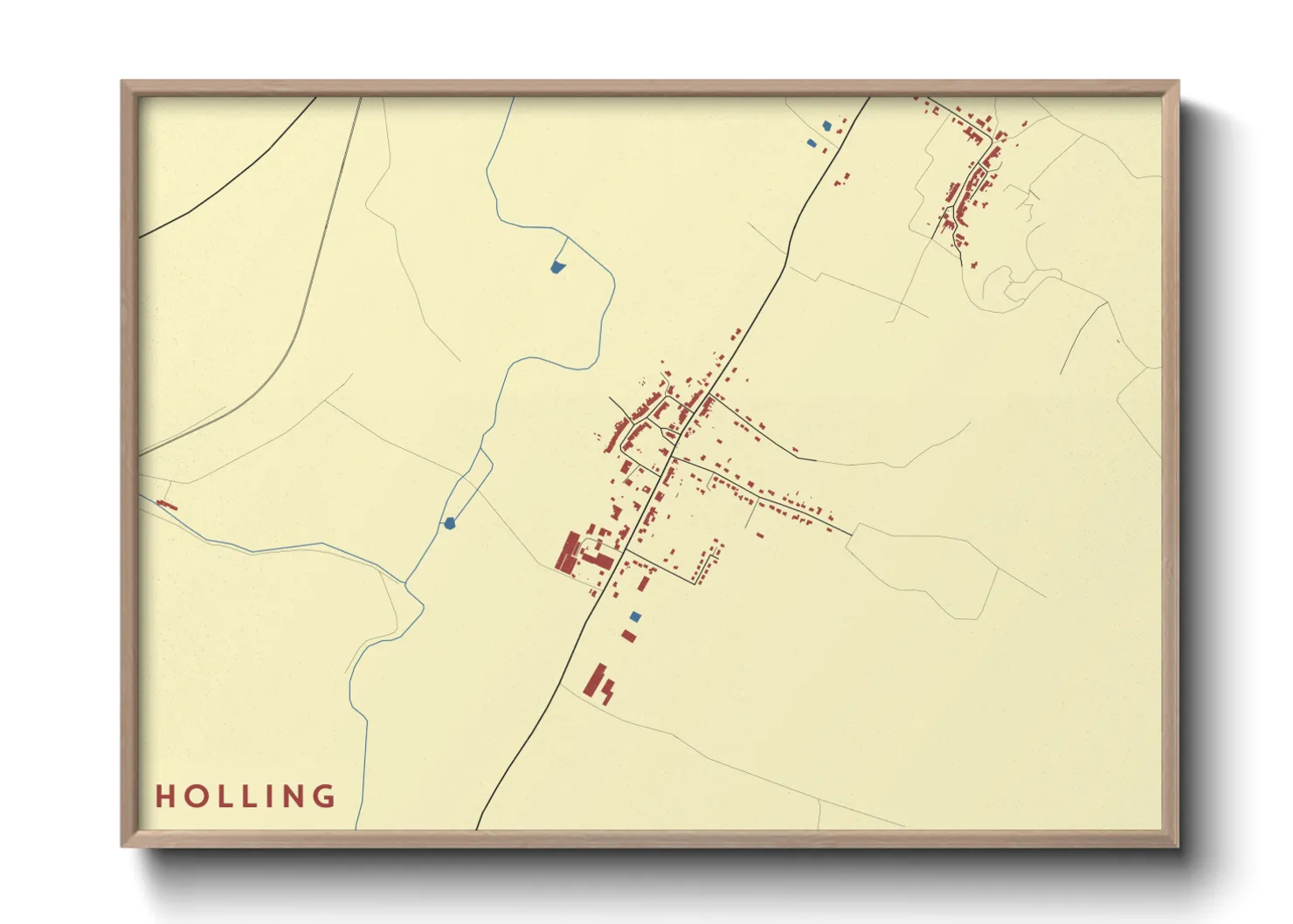 Une affiche de carte sur Holling