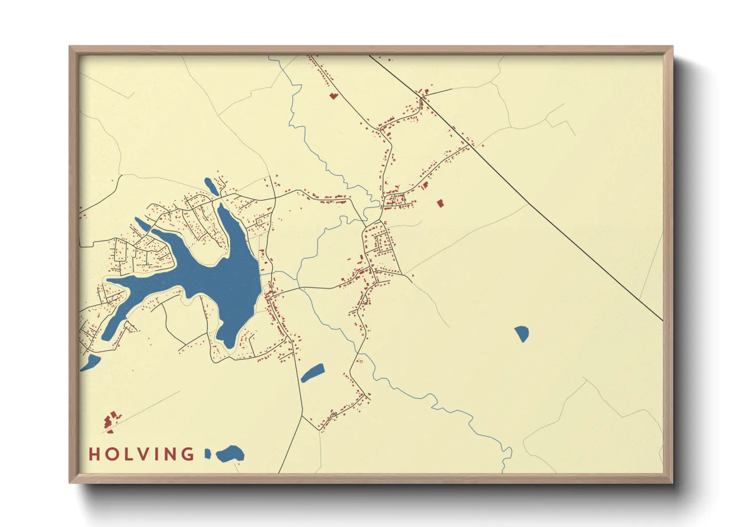 Une affiche de carte sur Holving