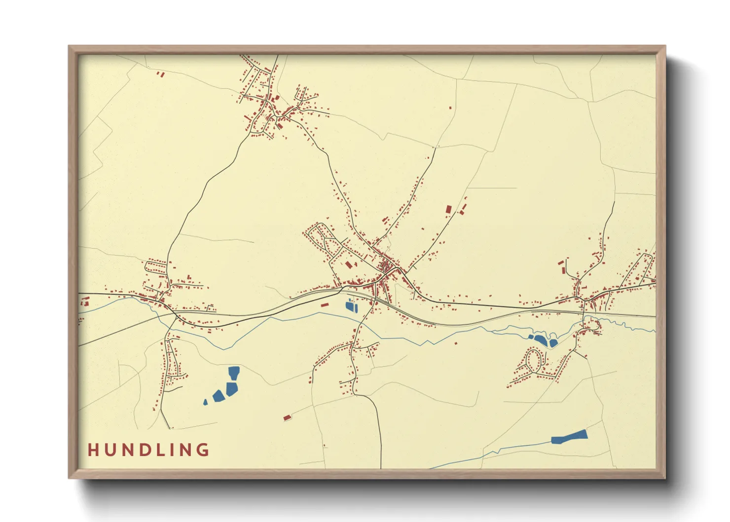 Une affiche de carte sur Hundling