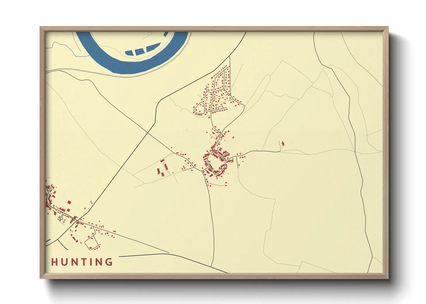 Une affiche de carte sur Hunting