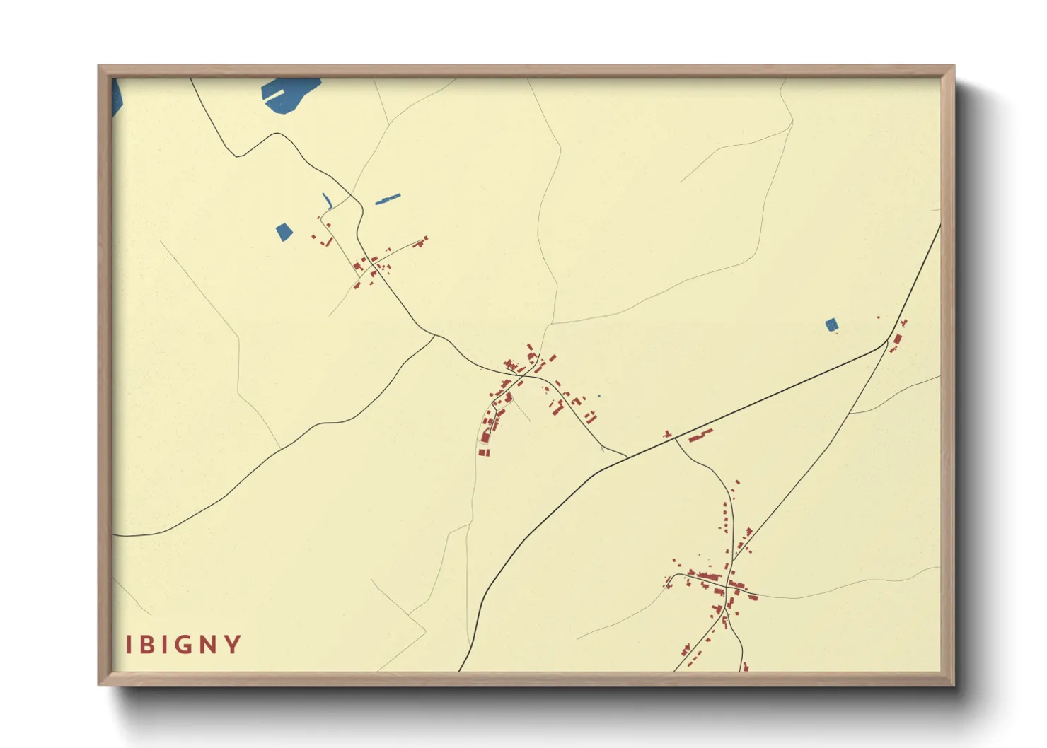 Une affiche de carte sur Ibigny