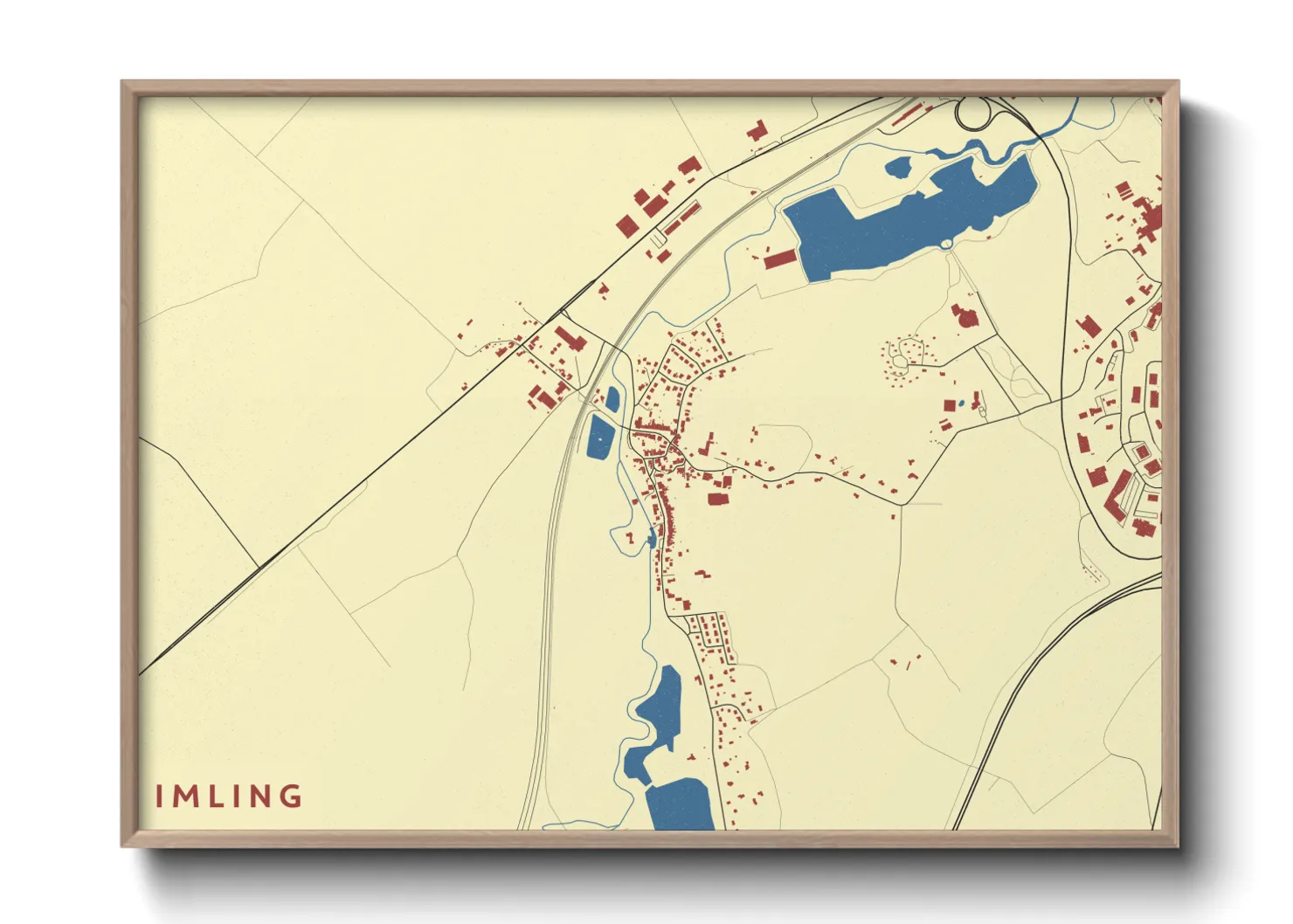 Une affiche de carte sur Imling